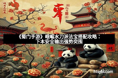 《蜀门手游》峨嵋水刀派法宝搭配攻略：下本安全输出强势突围